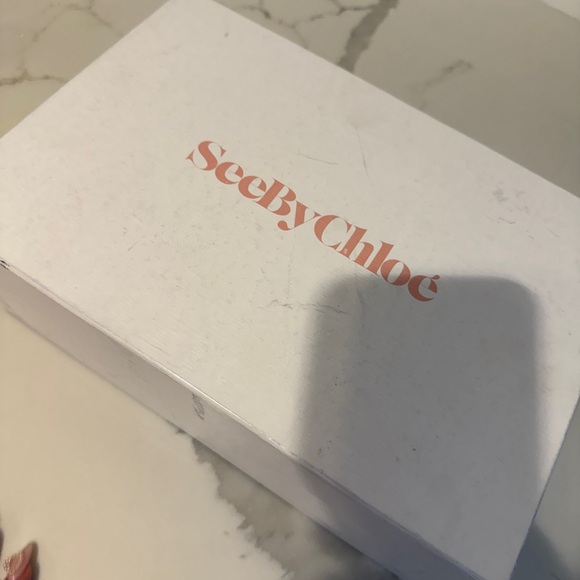 Beige and White Chloe Fringe Sandals - Picture 3 of 5